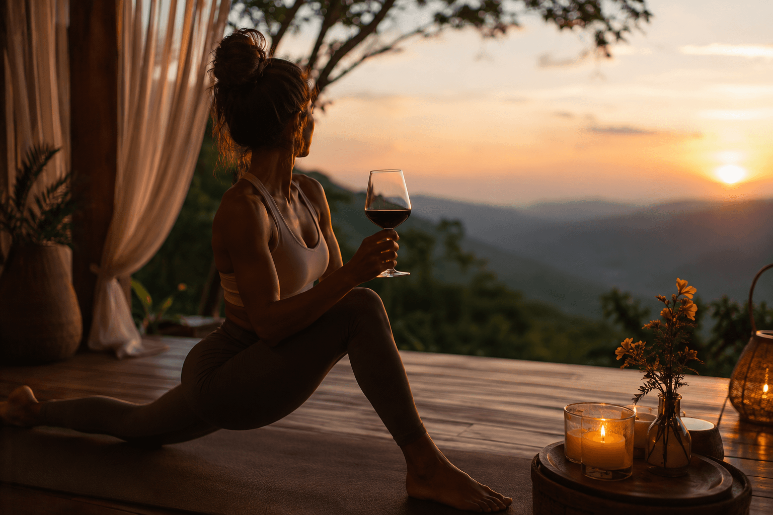 Yoga com Vinho